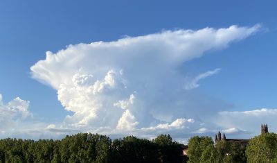 Un nuage d'orage (source : équipe PRECIP)